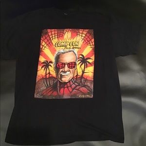 RARE Stan Lee Comic Con Spider-Man T Shirt Palm Springs